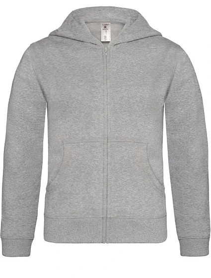 B&C Hooded Full Zip /kids Dětská mikina s kapucí 01.0682 heather grey B&C Hooded Full Zip /kids Dětská mikina s kapucí 01.0682 heather grey