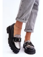 Dámské kůže na plochém podpatku černé model 21633027 - Laura Messi