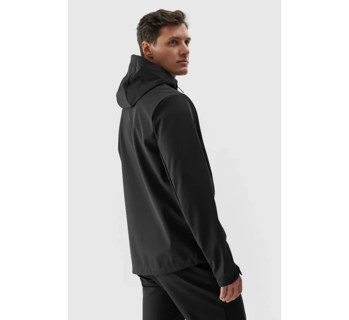 Pánská softshellová bunda s kapucí Černá model 21678481 - 4F