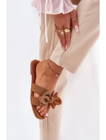 Ploché Dámské Pantofle S Mašlí Camel model 21688578 - Boto Ploché Dámské Pantofle S Mašlí Camel model 21688578 - Boto