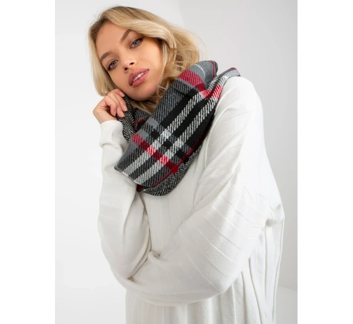 Tunelová šála AT KM 1402.20 šedá černá