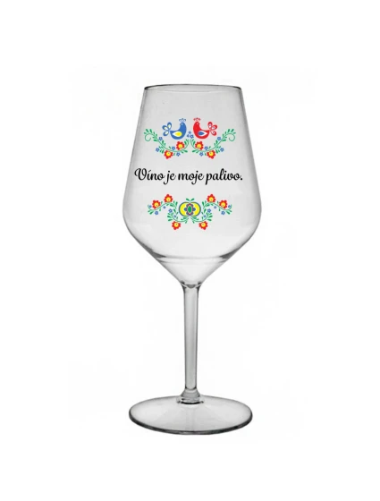 Personalizovaná nerozbitná sklenice s folklórním vzorem