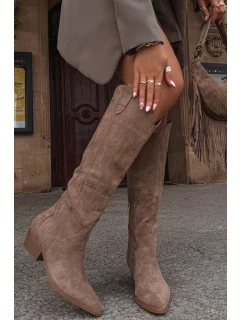 Kozačky na podpatku model 223004 Step in style