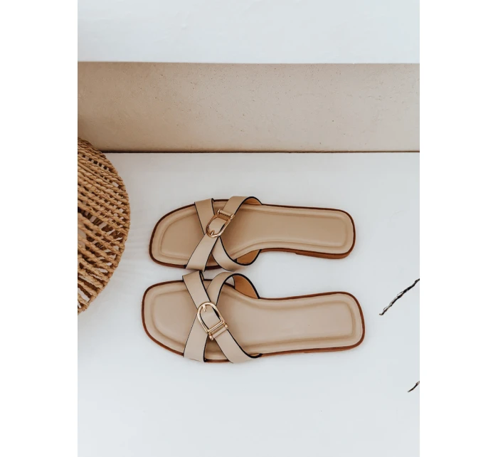 dámské žabky beige model 21990216 - Dstreet