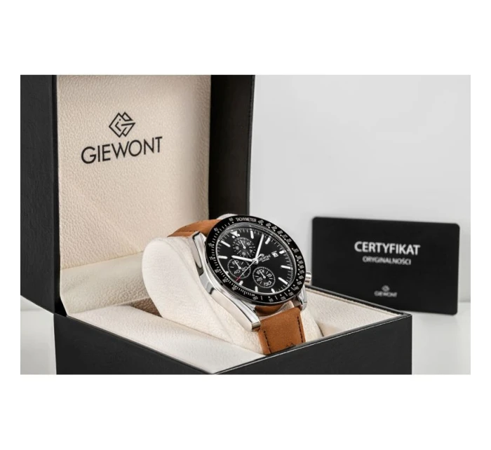 Pánské hodinky Giewont Chronograph Sapphire Brown-Black GW8720-A1