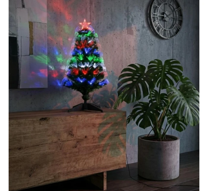 DEKORATIVNÍ VÁNOČNÍ STROMEK VÍCEBAREVNÝ 90CM