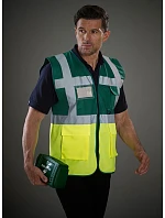 HVW 801 HiVis multifunkční vesta model 22502372 lime - Yoko