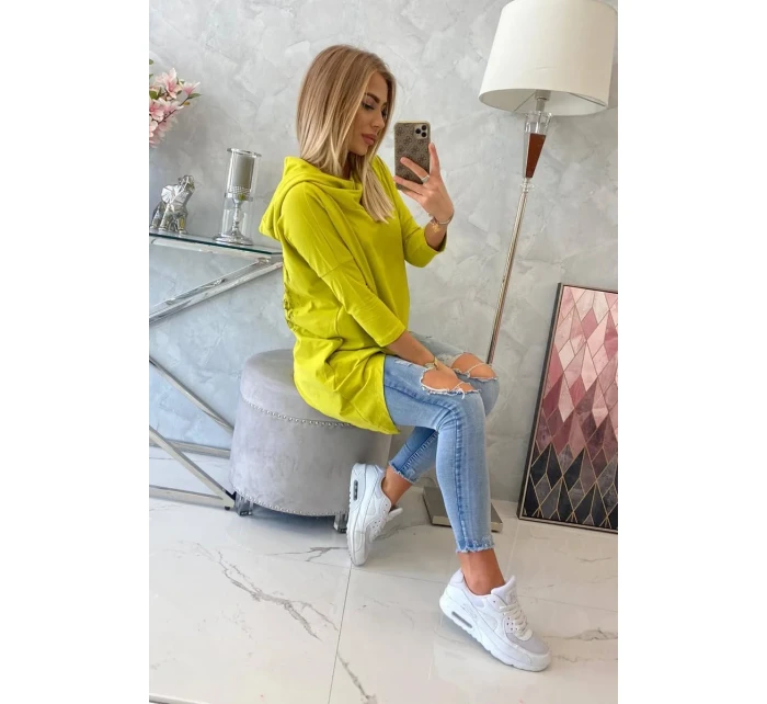 Mikina s potiskem křídla kiwi