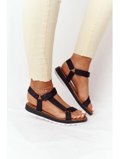 Dámské Sandály Na Gumové Podrážce Cerné Stranger