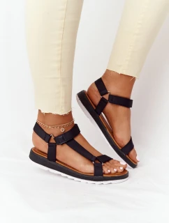Dámské Sandály Na Gumové Podrážce Cerné Stranger
