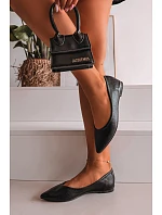 Černé baleríny z eko kůže model 22091924 - Boto