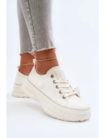 Dámské tenisky na masivní podrážce Big Star White Dámské tenisky na masivní podrážce Big Star White