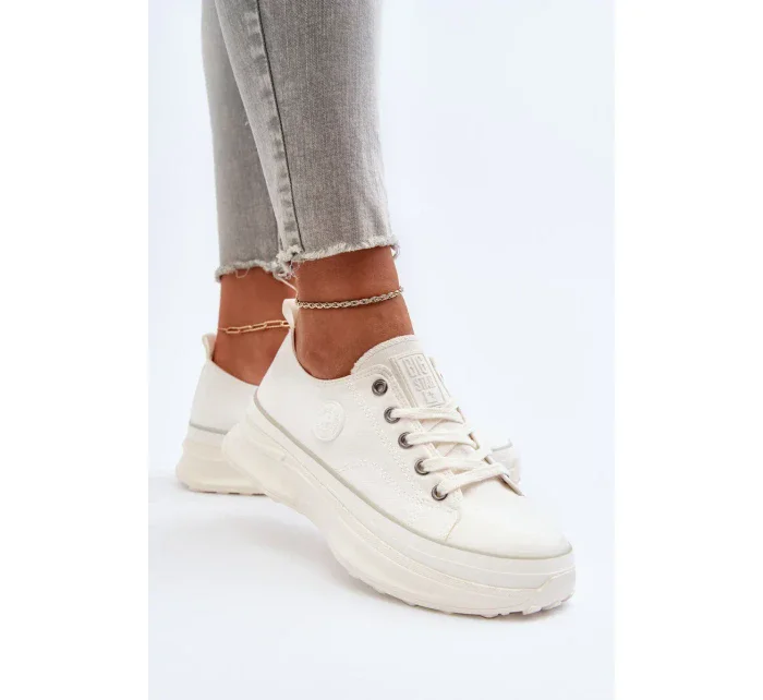 Dámské tenisky na masivní podrážce Big Star White Dámské tenisky na masivní podrážce Big Star White