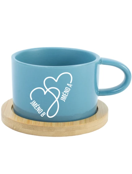 Keramický hrníček Makronka pro zamilované