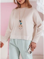 Dámská halenka oversize s přívěskem Dstreet model 21986119 - FashionStreet Dámská halenka oversize s přívěskem Dstreet model 21986119 - FashionStreet