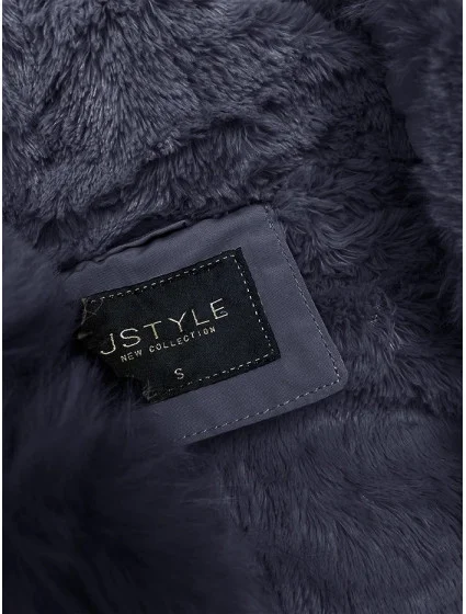 KRÓTKA PARKA ZIMOWA NA GRANATOWA model 21245767 - J.STYLE