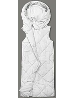 Dámská dlouhá vesta oversize bílá (5M3165-281) Dámská dlouhá vesta oversize bílá (5M3165-281)