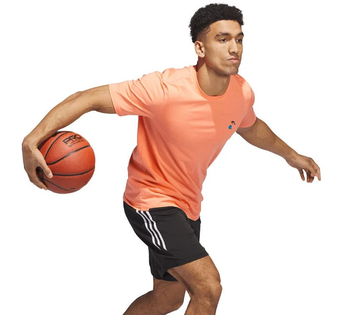 Stripe Spring Break Graphic Basketball Tee s krátkým rukávem M pánské model 19648422 - ADIDAS