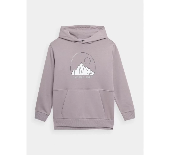 Dívčí nepruhovaná mikina s kapucí 4F Junior Dívčí nepruhovaná mikina s kapucí 4F Junior
