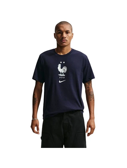 Pánské fotbalové tričko Nike FFF Soccer T-shirt navy blue IH2181 498 pánské Pánské fotbalové tričko Nike FFF Soccer T-shirt navy blue IH2181 498 pánské