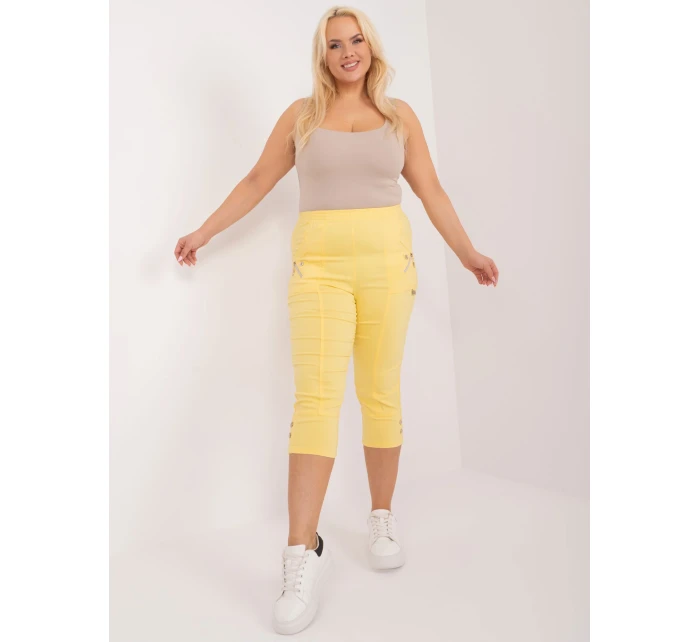 Spodnie AT SP model 19658773 jasny żółty - FPrice Spodnie AT SP model 19658773 jasny żółty - FPrice