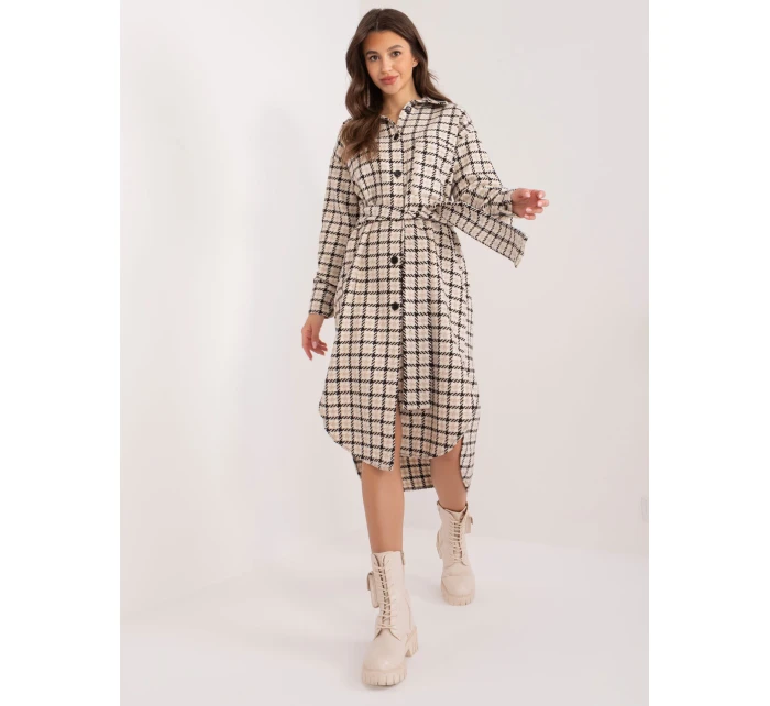 LK SK 509521 šaty.48 černá a béžová