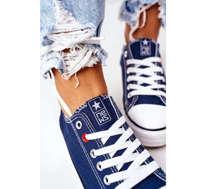 Dámské Klasické Tenisky Tmavě Modré Ecoma Dámské Klasické Tenisky Tmavě Modré Ecoma