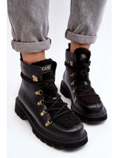 Kožené dámské boty Trapper GOE Black