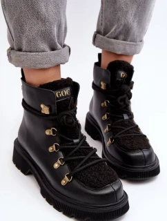 Kožené dámské boty Trapper GOE Black