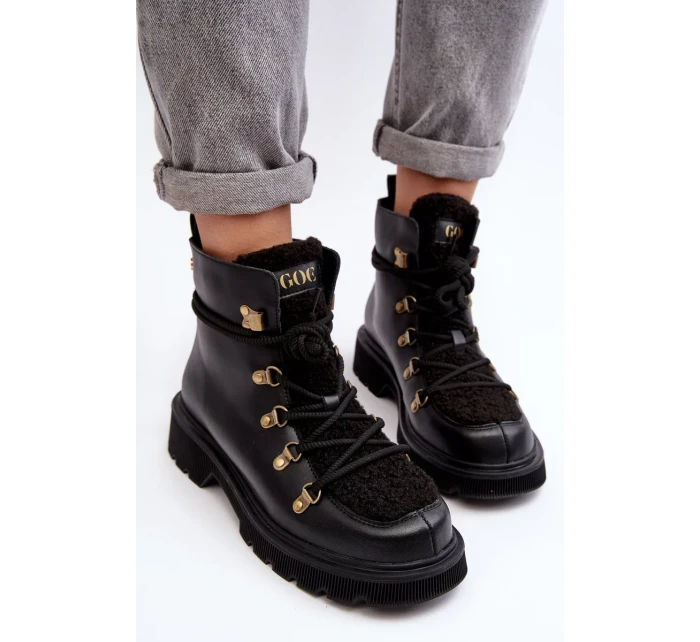 Kožené dámské boty Trapper GOE Black