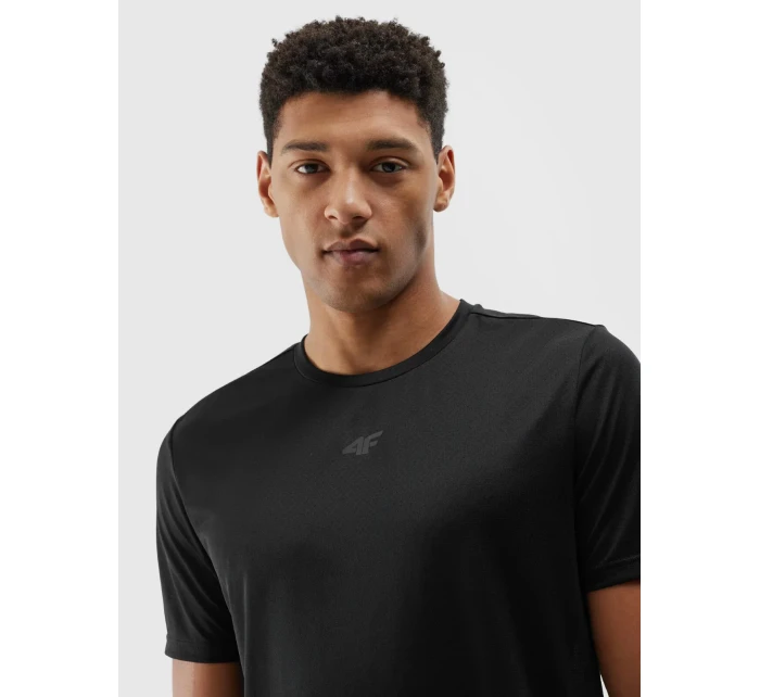 Pánské sportovní triko 4F - černé Pánské sportovní triko 4F - černé