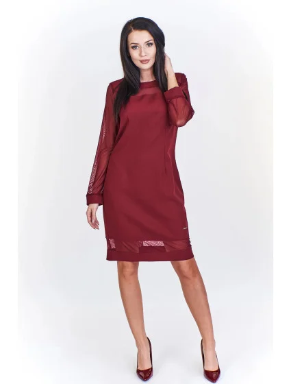 Dámské šaty vínové  Collection model 18583891 - Ptakmoda
