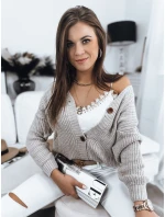 Dámský svetr béžový Dstreet model 21967010 - FashionStreet