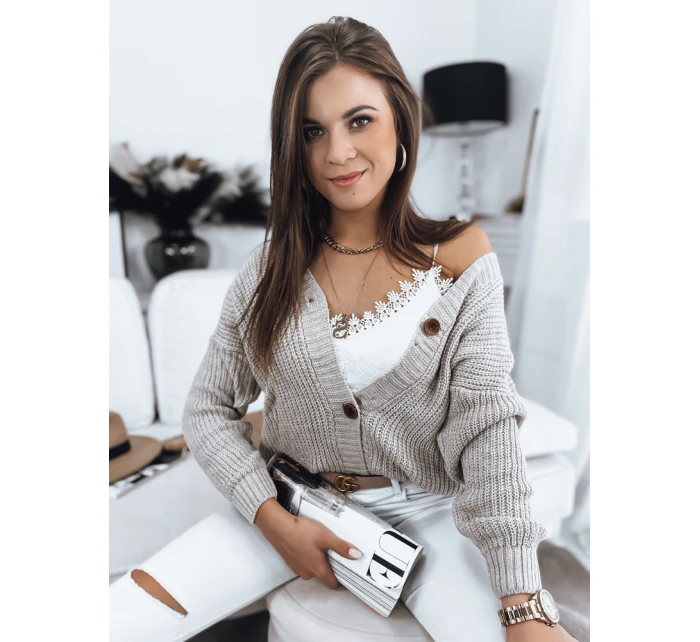 Dámský svetr béžový Dstreet model 21967010 - FashionStreet