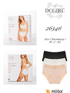 Kalhotky DC Girl 26346 A2, balení, velikosti M–XL