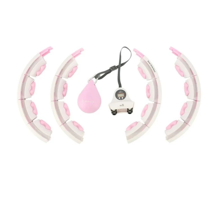 Obruč HMS HHW06 s výstupky, závažím a počítadlem růžová