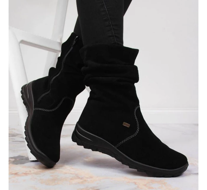 W zateplené kožené boty model 20469716 - Rieker