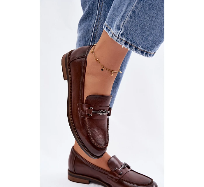 Dámské kožené Mokasíny Vinceza 18132 hnědé Dámské kožené Mokasíny Vinceza 18132 hnědé