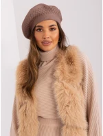 Czapka AT CZ model 18997554 brązowy - FPrice Czapka AT CZ model 18997554 brązowy - FPrice