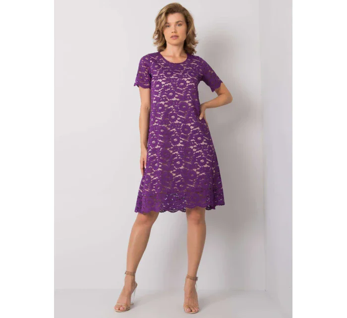 Šaty LK SK 506732.39P tmavě fialová