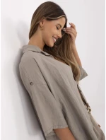 Koszula MI KS model 21151212 ciemny bezowy - FPrice