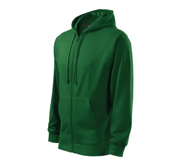Trendy Zipper mikina pánská lahvově zelená Trendy Zipper mikina pánská lahvově zelená