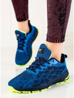 Výborné  tenisky modré dámské bez podpatku