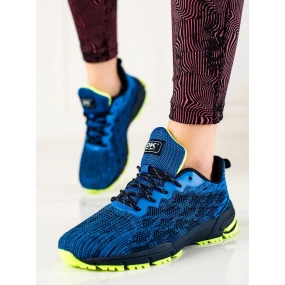 Výborné  tenisky modré dámské bez podpatku