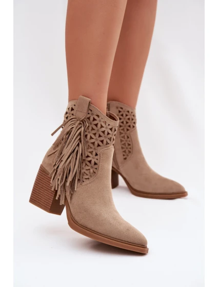 Boty na podpatku model 224705 Step in style Boty na podpatku model 224705 Step in style