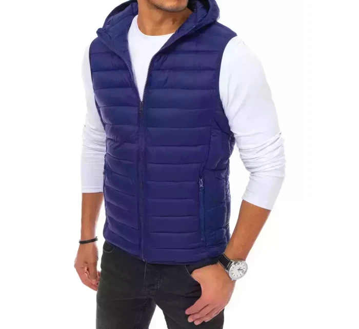 Pánská tmavě modrá vesta FashionStreet TX3938