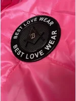 Růžová dámská vesta s ozdobným prošíváním model 19642641 - S'WEST Růžová dámská vesta s ozdobným prošíváním model 19642641 - S'WEST