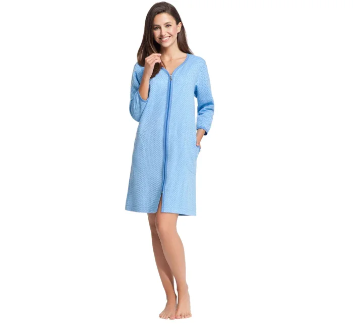 Dámský župan 214 light blue - Luna Dámský župan 214 light blue - Luna