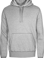 Promodoro 1680 Pánská mikina s kapucí "X.O" 40.1680 heather grey