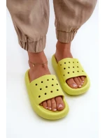 Dámské pěnové klínky na tlusté podrážce limetka Beula Dámské pěnové klínky na tlusté podrážce limetka Beula